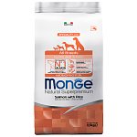 Monge Dog Speciality Line Monoprotein Puppy&Junior сухой корм для щенков всех пород Лосось и рис