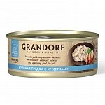 Grandorf Грандорф консервы для кошек, куриная грудка с креветками 70г