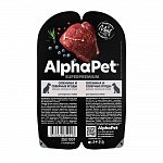 AlphaPet Superpremium влажный корм для собак Оленина и северные ягоды