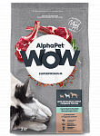 AlphaPet WOW сухой корм для собак средних пород с чувствительным пищеварением Ягненок и бурый рис