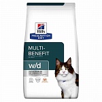 Hill's w/d Multi-Benefit  Хиллс корм для кошек при ожирении