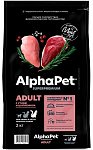 AlphaPet Superpremium сухой корм для кошек и котов крупных пород, утка и цыплёнок