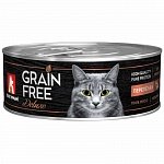Зоогурман влажный корм для кошек «GRAIN FREE», перепёлка, 100г