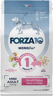 Forza10 Monodiet Mini Dog сухой корм для собак мелких пород Свинина и картофель