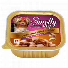Smolly Dog влажный корм для собак натуральное мясо в желе Ягненок с сердцем
