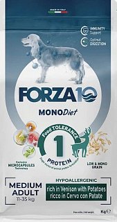 Forza10 Monodiet Medium Dog сухой корм для собак средних пород Оленина и картофель