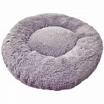 Зоогурман лежак Пушистый сон для собак и кошек (45х45х14см) серый