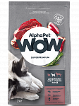 AlphaPet WOW сухой корм для собак средних пород Говядина и сердце