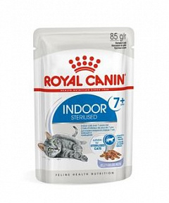 Royal Canin Indoor Sterilised 7+ влажный корм для стерил. домашних кошек старше 7 лет, желе