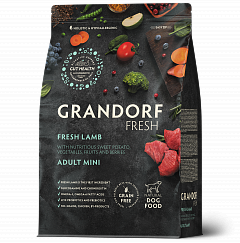 Grandorf Fresh сухой корм для собак мелких пород Ягненок с бататом